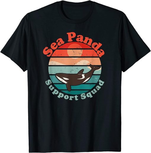 Orcas Marine Biologist Sea Panda Support Squad T-Shirt