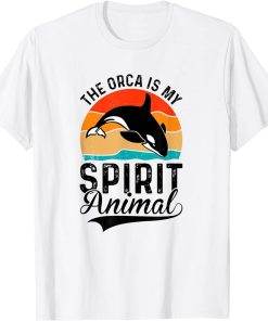 Cute Vintage The Orca Is My Spirit Animal T-Shirt